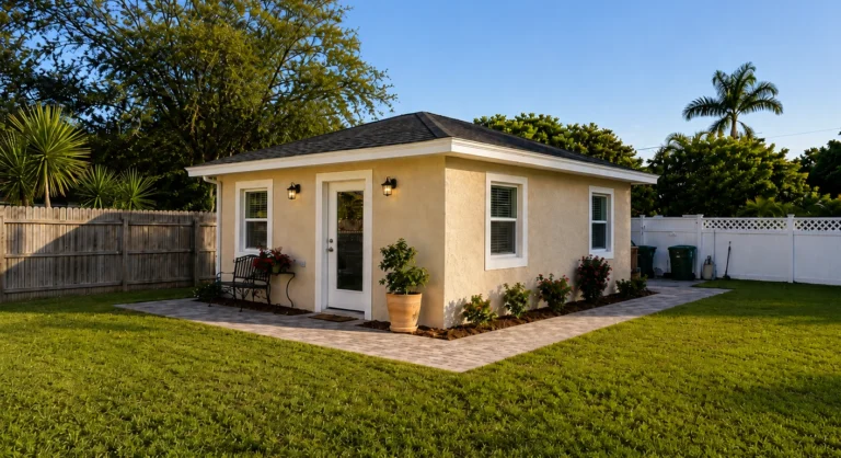Exterior view of the A-350 detached ADU by Goshen Tiny Homes