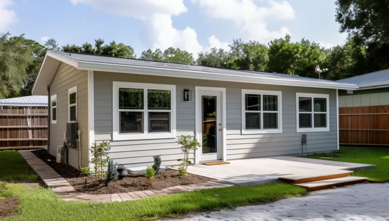 Exterior view of the C-655 detached ADU by Goshen Tiny Homes