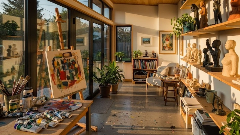 Small Creativity Studio Tiny Home Art Studio | Goshen Tiny Homes